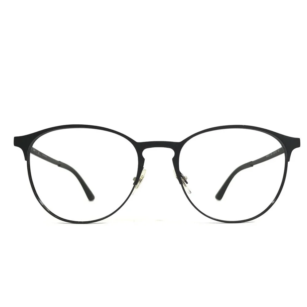 Ray-Ban Eyeglasses Frames RB6375 2944 Polished Black Round Full Rim 53-18-145